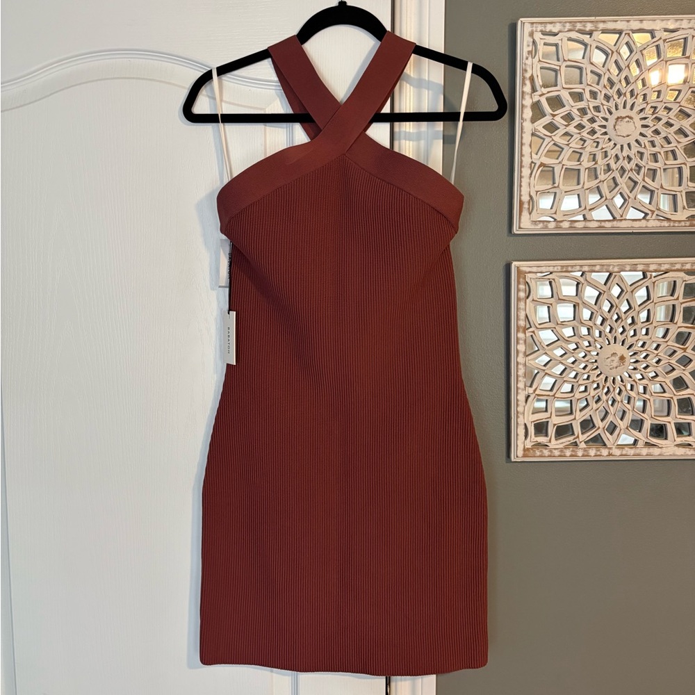 Aritzia | Babaton Sculpt Knit Criss Cross Dress